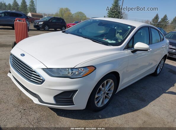 3FA6P0HD6LR110459 2020 FORD FUSION White Առջևի ձախ երեք քառորդ տեսարան