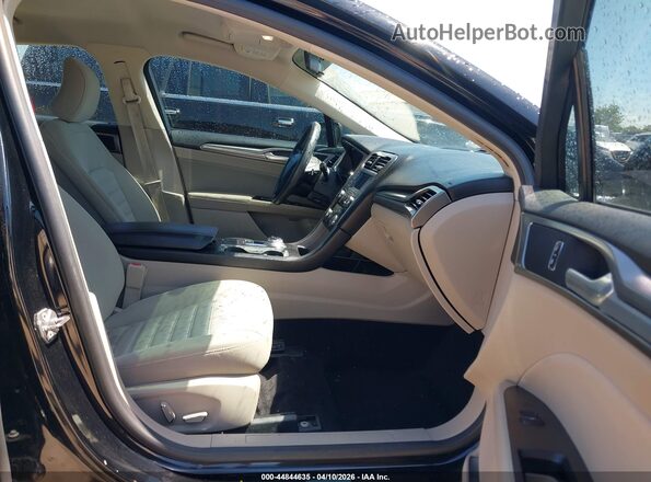 3FA6P0HD7HR196209 2017 FORD FUSION Black Вид салону спереду