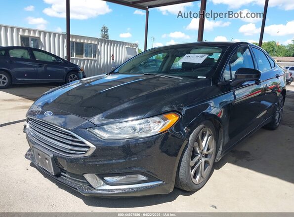 3FA6P0HD7HR408610 2017 FORD FUSION Черный Передняя левая четверть