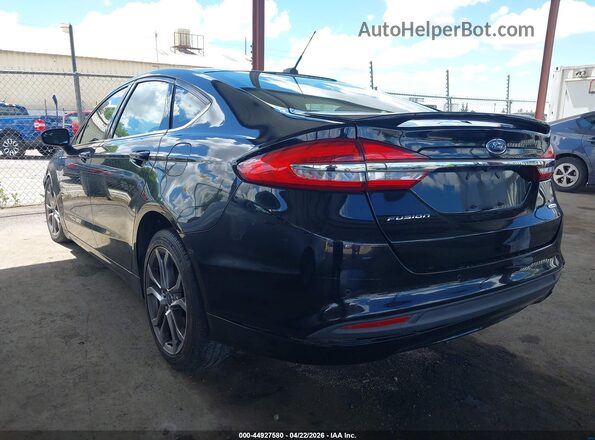 3FA6P0HD7HR408610 2017 FORD FUSION Черный Задняя левая четверть