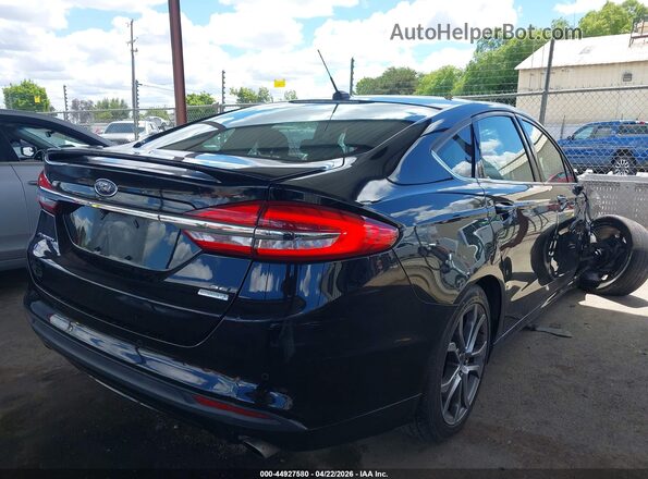 3FA6P0HD7HR408610 2017 FORD FUSION Черный Задняя правая четверть