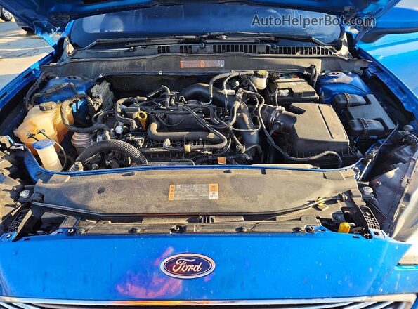 3FA6P0HDXLR184516 2020 FORD FUSION Blue Вид задньої частини салону