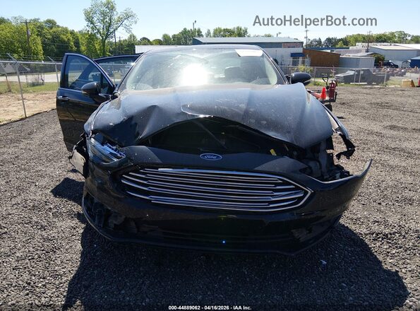 3FA6P0K96HR184282 2017 FORD FUSION Черный Вид задней части салона