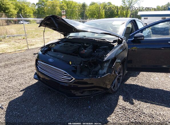 3FA6P0K96HR184282 2017 FORD FUSION Черный Вид спереди