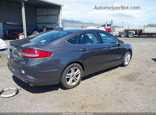 3FA6P0LU0JR205331 2018 FORD FUSION HYBRID Gray უკანა მარჯვენა