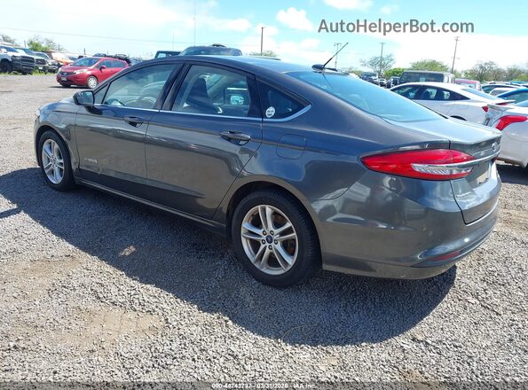 3FA6P0LU0JR205331 2018 FORD FUSION HYBRID Gray უკანა მარცხენა