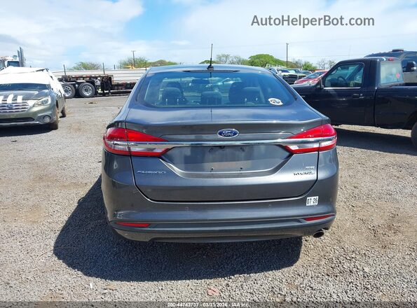 3FA6P0LU0JR205331 2018 FORD FUSION HYBRID Gray 