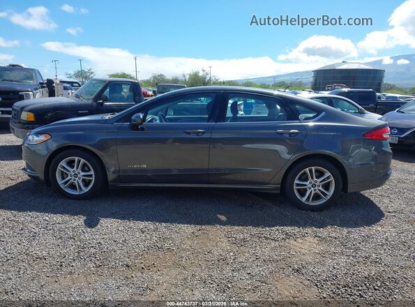 3FA6P0LU0JR205331 2018 FORD FUSION HYBRID Gray სალონის 360-გრადუსიანი ხედი