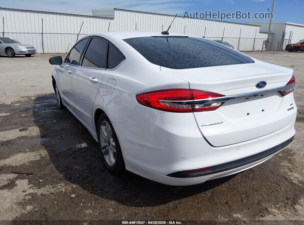 3FA6P0LU1JR253789 2018 FORD FUSION HYBRID White Tył lewy