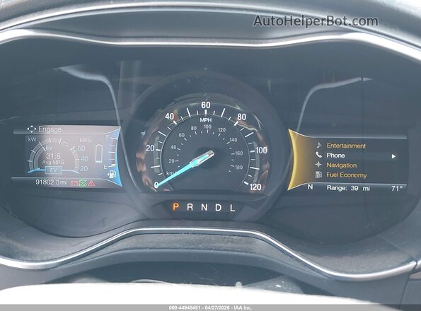 3FA6P0LU2HR294880 2017 FORD FUSION HYBRID Белый Вид задних сидений