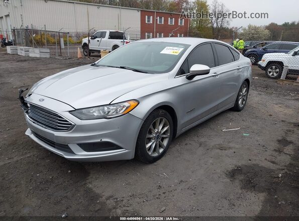 3FA6P0LU4HR237838 2017 FORD FUSION HYBRID Silver Առջևի ձախ երեք քառորդ տեսարան