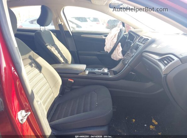 3FA6P0LU4HR314241 2017 FORD FUSION HYBRID Red Vista interior delantera