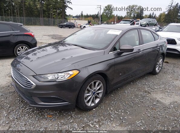 3FA6P0LU4HR385407 2017 FORD FUSION HYBRID Gray 