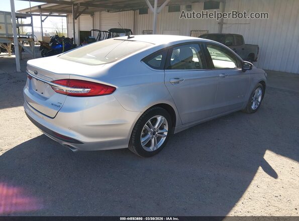 3FA6P0LU4JR250658 2018 FORD FUSION HYBRID Silver Trasero derecho
