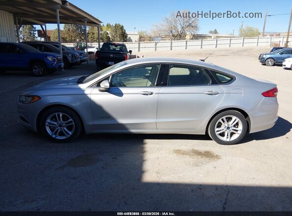 3FA6P0LU4JR250658 2018 FORD FUSION HYBRID Silver 