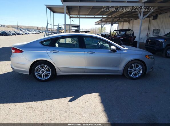 3FA6P0LU4JR250658 2018 FORD FUSION HYBRID Silver 
