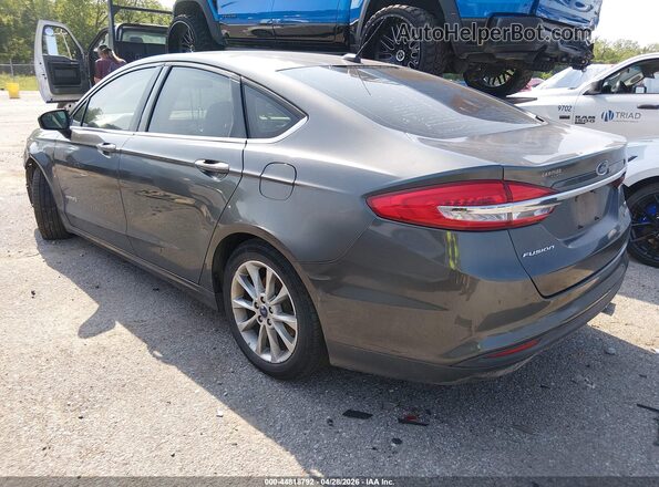 3FA6P0LU5HR266068 2017 FORD FUSION HYBRID Gray უკანა მარცხენა