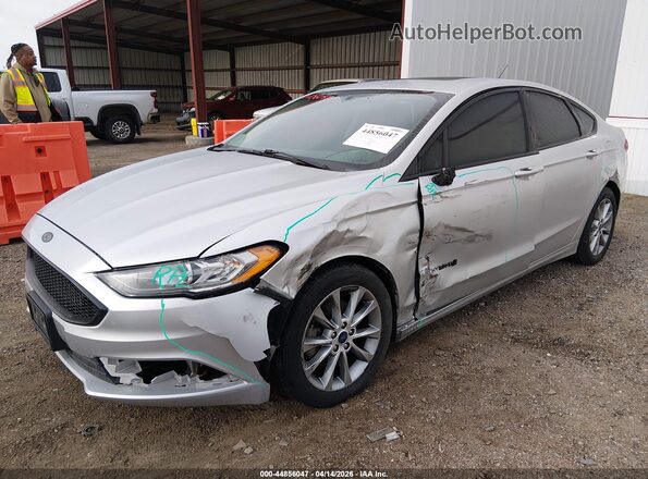 3FA6P0LU6HR356748 2017 FORD FUSION HYBRID White Przód lewy