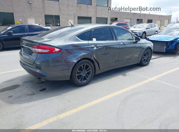 3FA6P0LU7JR139070 2018 FORD FUSION HYBRID Gray Задня права чверть