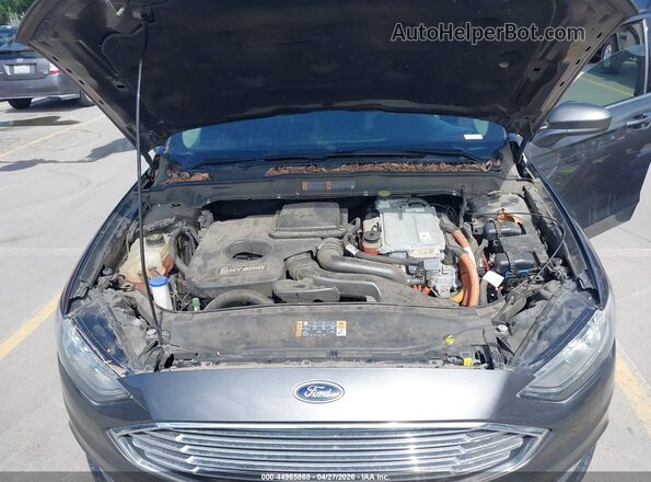 3FA6P0LU7JR139070 2018 FORD FUSION HYBRID Gray Вид ззаду