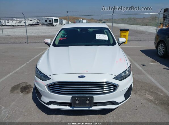 3FA6P0LU7KR240644 2019 FORD FUSION HYBRID White 