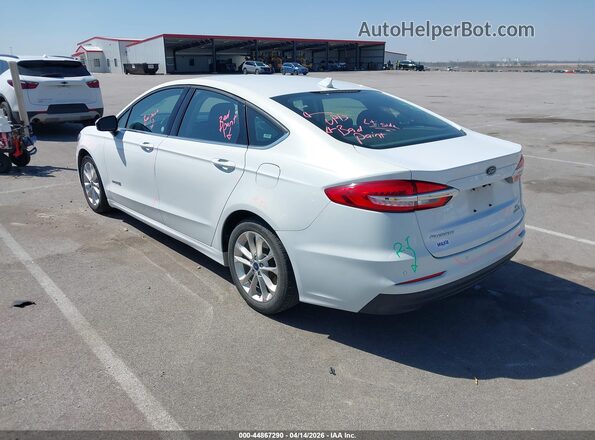 3FA6P0LU7KR240644 2019 FORD FUSION HYBRID White 