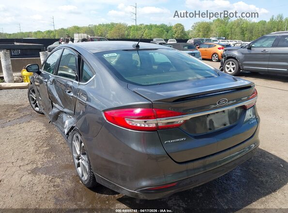 3FA6P0LU9HR356372 2017 FORD FUSION HYBRID Gray Հետևի ձախ