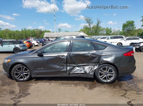 3FA6P0LU9HR356372 2017 FORD FUSION HYBRID Gray Սալոնի 360 աստիճան տեսք