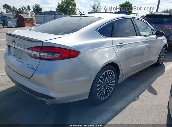 3FA6P0RU6JR192348 2018 FORD FUSION HYBRID Silver 
