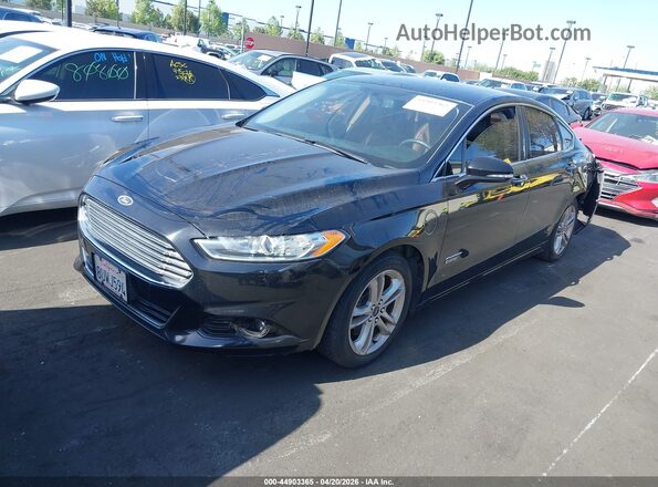 3FA6P0SU7GR229149 2016 FORD FUSION ENERGI Black წინა მარცხენა ხედი სამი მეოთხედიდან