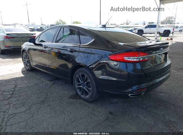3FA6P0T90JR127788 2018 FORD FUSION Black Rear left