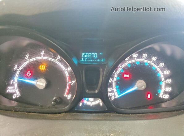 3FADP4AJ8KM154232 2019 FORD FIESTA Black Вид щитка приладів