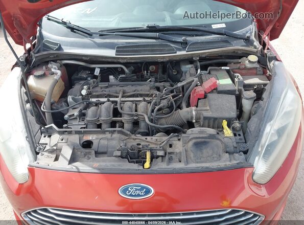 3FADP4BJ3KM166142 2019 FORD FIESTA Red Widok z tyłu