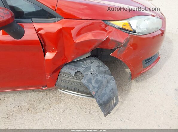 3FADP4BJ3KM166142 2019 FORD FIESTA Red Widok z przodu