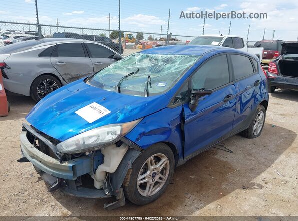 3FADP4EJ0JM135294 2018 FORD FIESTA Blue წინა მარცხენა ხედი სამი მეოთხედიდან