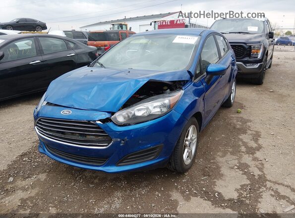 3FADP4EJ8JM124592 2018 FORD FIESTA Blue წინა მარცხენა ხედი სამი მეოთხედიდან