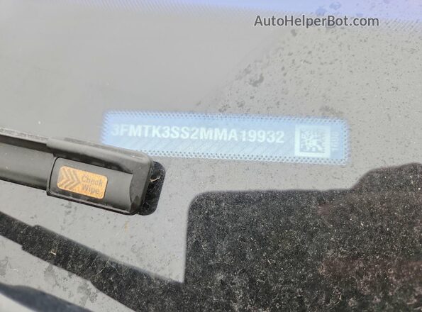 3FMTK3SS2MMA19932 2021 FORD MUSTANG MACH-E PREMI Gray VIN sticker view