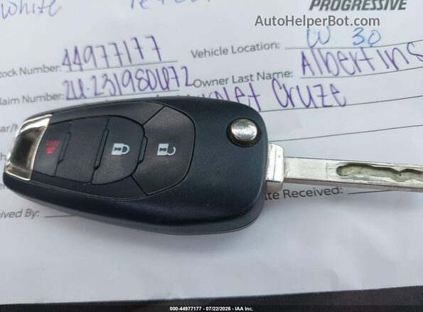 3G1BE6SM1JS532499 2018 CHEVROLET CRUZE White წინა პანელის ხედი