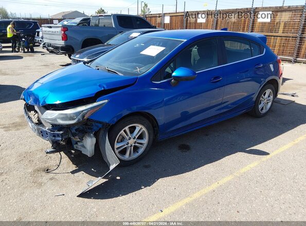 3G1BE6SM2JS525397 2018 CHEVROLET CRUZE Blue Передня ліва чверть
