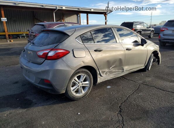 3G1BE6SM2JS604696 2018 CHEVROLET CRUZE Gray Հետևի աջ