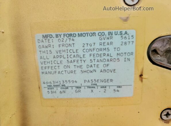 3G63S222582 1973 FORD LTD Gray Widok komory silnika