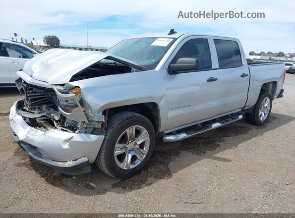 3GCPCPECXJG527333 2018 CHEVROLET SILVERADO Silver Առջևի ձախ երեք քառորդ տեսարան