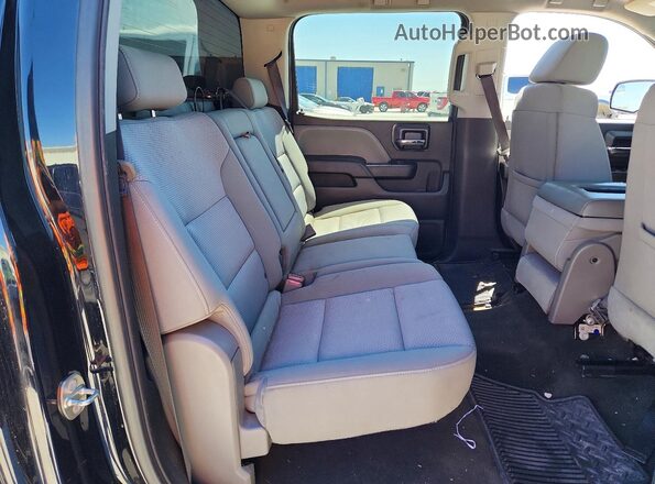 3GCPCPEHXJG277880 2018 CHEVROLET SILVERADO Black უკანა სავარძლების ხედი