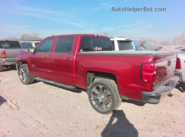 3GCPCREC6JG526501 2018 CHEVROLET SILVERADO Burgundy Trasero izquierdo