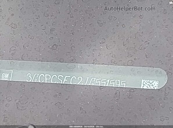 3GCPCSEC2JG551595 2018 CHEVROLET SILVERADO Black 