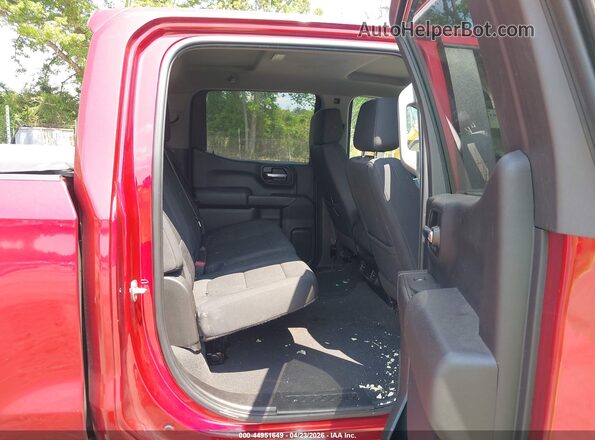3GCPWBEK1NG106947 2022 CHEVROLET SILVERADO Red VIN կոդի պիտակի տեսք