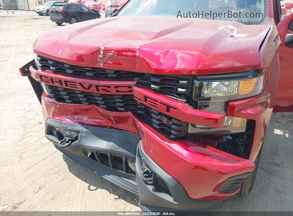 3GCPWBEK1NG106947 2022 CHEVROLET SILVERADO Red Դիմացի տեսք
