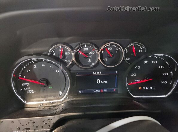 3GCPYFED8KG223570 2019 CHEVROLET SILVERADO Gray Instrument cluster view