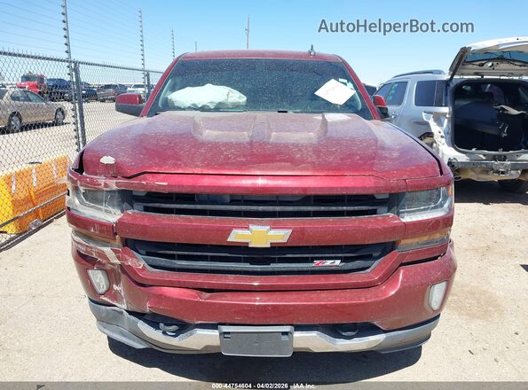 3GCUKREC4HG190511 2017 CHEVROLET SILVERADO Maroon Vista del cuadro de instrumentos