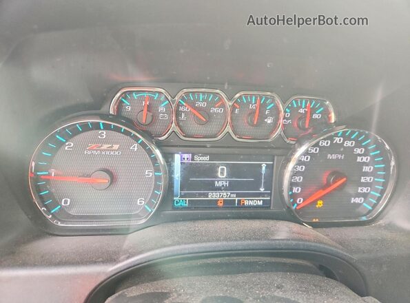 3GCUKREC9GG220438 2016 CHEVROLET SILVERADO Белый Вид щитка приборов
